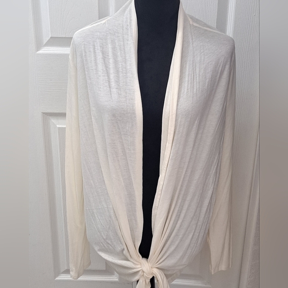 NWT Cielo Ivory Open Front Wrap/Cardigan Size XL - Picture 3 of 13